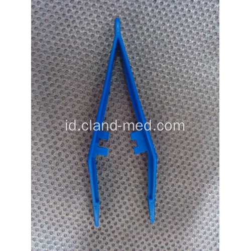 12.5cm Pinset Forceps Plastik Sekali Pakai Medis